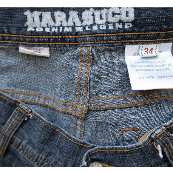 Parasuco Demin Legend Men's Size 34 Dark Wash Jeans - Picture 5 of 10